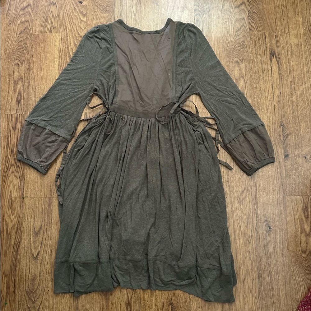 Marc By Marc Jacobs green side tie side pockets dress size small unique